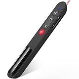 Laser Pointer for Presentations, Wireless Presenter Clicker for PowerPoint Slide with Hyperlink & Volume Control, Presentation Remote for Mac/Computer/Laptop, Google Slide/PPT/Keynote