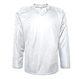 EALER H80 Series Blank Ice Hockey Practice Jersey for Men and Boy - Senior and Junior - Adult and Youth White