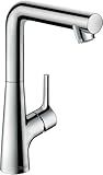 hansgrohe Talis S Single lever basin tap 210 with pop-up waste and 120° swivel spout, chrome 72105000