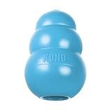 KONG Puppy - Natural Teething Rubber Chew Toy for Dogs - Stuffable Dog Toy for Extended Playtime - Chew & Fetch Toy for Puppies - for Medium Puppies - Blue