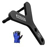 KTTOOL New Lower Control Arm Prying Tool, Suspension Specialty Bushing Tool, Lower Ball Joint Pry, Control Arm Tool Bushing Removal Tool Designed to Work with a 1/2" Drive Extension Breaker Bar