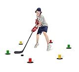 Hockey Revolution Lightweight Stickhandling Training Aid, Equipment for Puck Control, Reaction Time & Coordination - Light, Portable & Adjustable - Drill Cones