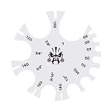 COOEAR Acrylic Piercing Gauge Measurement Wheel 18G-1 Inch.