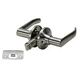 Folkamp - Lockset for RV - Style 3 - Lever Set - (Passage | Satin Nickel) - Recreational Vehicle Camper Trailer Mobile Home