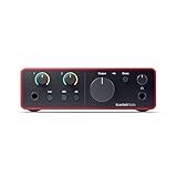 Focusrite Scarlett Solo 4th Gen USB Audio Interface, for the Guitarist, Vocalist, or Producer — High-Fidelity, Studio Quality Recording, and All the Software You Need to Record