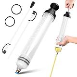 Kakalote 500CC Fluid Extractor, Automotive Fluid Extractor Pump Manual Fuel Suction & Filler, Fluid Oil Change Evacuator, Car Vacuum Fuel Transfer Oil Extractor Pump for Fluid Extraction