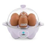 Dash Rapid Egg Cooker - Boiler, Poacher & Steamer - Includes Measuring & Recipe Guide - Dishwasher Safe - BPA Free - Holds 7 Eggs, Lavender