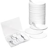 Origin-Joy 80 PCS NFC Tags, NTAG215 Blank Waterproof 25mm Round Coin NFT Chips with Adhesive, Programmable & Rewritable, Compatible with Amiibo, TagMo, iOS & Android Devices (White)