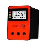 Aranet Radon One – Fast Home Radon Gas Detector with 10-Minute Response, E-Ink Display, Battery Powered, Portable Real-Time Radon Monitor for Basements & Indoor Air Monitoring (Red)