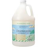 Ginger Lily Farms Botanicals Plant-Based Dishwasher Detergent Gel, 100% Vegan & Cruelty-Free, Fragrance-Free, 1 Gallon (128 Fl Oz) Refill