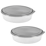 GoodCook EveryWare Extra Large 12 inch Round Container 2 pack, BPA Free