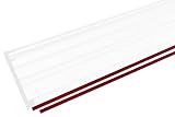 Milescraft 7208 Replacement Guide Strips for 1409 Track Saw Guide and 1408 Guide Rails - Two 27.5” Splinter Guard Cutting Strips with Rubber Grip Backing – Peel and Stick – For Two Rails