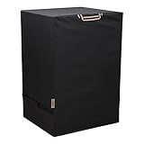 KINGLY Electric Smoker Cover for Masterbuilt 30 Inch Electric Smokers Waterproof Rip-Proof Upgraded Material Smoker Grill Cover UV & Fade Resistant Square Vertical Smoker Cover,Durable and Convenient