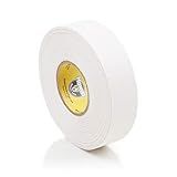 Howies Hockey - White Hockey Tape 1 Pack - Cloth Stick Tape - Strong, Long-Lasting Adhesive for Stick Blade, Lacrosse, Baseball - 1 Inch x 24 Yards - Professional Quality