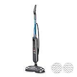 BISSELL Spinwave SmartSteam All-in-One Scrubbing and Sanitizing Electric Hard Floor Mop w/LED Headlights & Swivel Steering 3897A