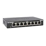 NETGEAR 8-Port Gigabit Ethernet Unmanaged Essentials Switch (GS308) - Home Network Hub, Office Ethernet Splitter, Plug-and-Play, Silent Operation, Desktop or Wall Mount