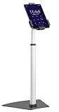 Pyle Anti-Theft Tablet Security Stand Kiosk-Heavy Duty Aluminum Metal Floor Standing Mount Tablet Case Holder Display w/Height Adjustable Pole,Fits iPad Mini 2 3 4 Air Samsung Tablets-Pyle PSPADLK60
