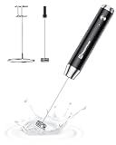 Maestri House LunaFro Rechargeable Milk Frother, Stand & 2 Detachable Whisk