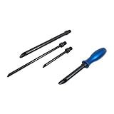 Shkalacar Wire Insertion Tool Automotive Wire Guide Tool Car Wiring Kit 4-Piece Tube Set Car Modification Tool Laser Tools with Screwdriver Handle for Stereo Dashboard Headlight Wiring