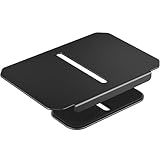 monTEK Adjustable Steel Monitor Mount Reinforcement Plate, Desk Stabilizer Plate for Thin, Glass or Fragile Desks,Universal Protective Support for C-Clamp & Grommet Monitor Arms, No Scratch Bracket