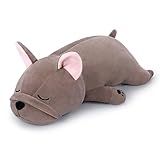 Auspicious beginning 30'' Giant French Bulldog Plush Stuffed Animal- French Bulldog Dog Plush Pillow Plushies, Large Sleeping Body Pillow Dog Plushie Toy, Christams Birthday Gifts for Kids Girls Boys