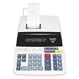Sharp EL1197PIII Two-Color Printing Desktop Calculator, Black/Red Print