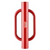 VEVOR Fence Post Driver with Handles, 4.11 in Inner Diameter T Post Pole Pounder, 22LB Heavy Duty Carbon Steel Hand Post Rammer, Farm Fencing Hole Digger for U Channel, Sign Pole, Wooden Post, Red