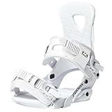 XCMAN Outdoors All-Mountain Snowboard Binding | Boot Size 9-12 (White, L)
