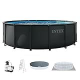 INTEX Ultra XTR Deluxe Round Above Ground Swimming Pool Set: 18ft x 52in - Includes Krystal Clear Cartridge Filter Pump - Easy to Assemble