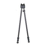 SWAGGER QD42 Quick Detach Hybrid Bipod Shooting Stick, Compact Hunting Bipod, Adjustable 14" to 42" for Rifle, Crossbow, Shotgun, Ideal for Seated Shooting, Ground Blinds, and Tree Stands