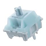 EPOMAKER Creamy Jade 45gf Gaming Keyboard Switches, 100 PCS Linear Switch, 5-Pin Pre-Lubed Switch, with PC/PA66 Case, POK Stem, Compatible with MX Keycaps for Mechanical Keyboard
