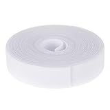 24' x 1" Soccer Goal Net Self Stick Straps Soccer Attachment Straps Net Fastener Soccer Goal Trap for Holding Soccer Nets to The Goal Posts for Kids Boys Training, White