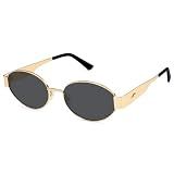 SOJOS Retro Oval Sunglasses for Women Trendy Classic 80s 90s Shades SJ1256