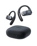 SHOKZ OpenFit Air - Open-Ear Headphones, True Wireless Earbuds, Water Resistant, Secure Earhooks for Daily Use, Black