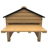 My Robot Home Robotic Mower Shed, 42x30x20in, Weatherproof Garage for Husqvarna Automower, Gardena, and More (Nature)