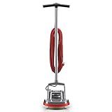 Oreck Commercial Orbiter Hard Floor Cleaner Machine, Multi-Purpose Floor Cleaning, Random Orbital Drive, Wide Cleaning Path, 50-Foot Long Cord, ORB550MC, Gray/Red