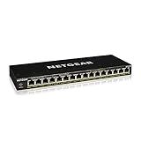 NETGEAR 16-Port PoE+ Gigabit Ethernet Unmanaged Essentials Switch (GS316P) - with 16 x PoE+ @ 115W, Desktop or Wall Mount
