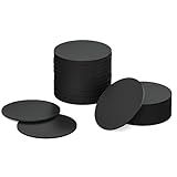 Timeskey NFC Ntag 215 NFC Cards - 30pcs Round Black 25mm, 504 Bytes Memory, Compatible with All NFC-Enabled Devices & Tagmo Amiibo, Waterproof, PVC, 30 Labels