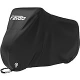 Favoto Bike Cover Waterproof Outdoor - Bicycle Covers for 1 or 2 Bikes Outside Storage Rain Dust Sun Wind Proof with Lock Hole Storage Bag for Ebike Mountain Road Electric Bike