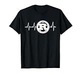 Rust Programming Logo Heartbeat Design Gift T-Shirt