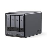 UGREEN NASync DXP4800 Plus 4-Bay Desktop NAS, Intel Pentium Gold 8505 5-Core CPU, 8GB DDR5 RAM, 128GB SSD, 1x 10GbE, 1x 2.5GbE, 2x M.2 NVMe Slots, 4K HDMI, Network Attached Storage (Diskless)