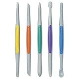 Xiem Tools Silicone Clay Finishing Tools 5 Piece Set Flex-Firm, Size Small