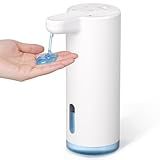 Seawah Automatic Soap Dispenser Touchless(Upgrade Auto & Manual Dual Modes), Quiet Design, IPX7, Adjustable Volume, Rechargeable, Thick & Thin Dish/Hand Soap Compatible for Bathroom & Kitchen