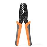 iCrimp Non Insulated Open Barrel Terminal Crimp Tool - Wire Crimper for Molex, Delphi, AMP/Tyco, Harley, PC/Computer, Automotive 24-14 AWG