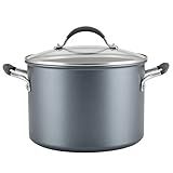Circulon A1 Series with ScratchDefense Technology Nonstick Induction Stockpot with Lid, 8 Quart, Graphite