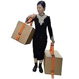 Storbuffs 1-2 Person Lifting and Moving Straps Lift,Move and Carry Boxes, Appliances, Furniture - Ideal for Home, Factory, Outdoor Use,or Any Item up to 600 lbs. Safely and Easily Like a Pro, Orange