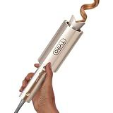 TYMO CurlPro Plus Automatic Rotating Curling Iron - Upgraded Long Barrel Curling Wand for Long Hair & Loose Waves, Ceramic Hair Curler for Women, Anti-Scald, 600M Ionic, Dual Voltage, Gold, 1 1/2 Inch