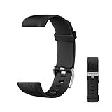 Wrist Bands Replacement for S5 Fitness Tracker (for All Brands) Replacement Band (NOT A WATCH) Slim Fitness Tracker Band Activity Tracker 5 Color Adjustable Wristband Blue Grey Pink Purple(Black)