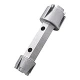HAUTMEC Tub Drain Remover Wrench Tool Heavy Duty Aluminum Shower Bathtub Drain Removal Tool PL0030