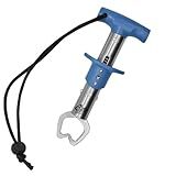CUDA 6" Fish Lip Gripper, Durable Stainless Steel Up to 22 Lbs Fishing Accessory Tool for Freshwater Fish with Non-Slip T-Handle, Lanyard Included